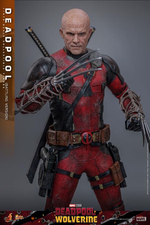 Deadpool & Wolverine MMS782 Deadpool (Battling Ver.) 1/6th Scale Collectible Figure Gallery Image 7