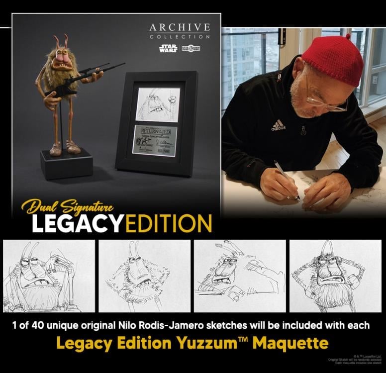 Star Wars: Return of the Jedi Archive Collection Yuzzum (Legacy Edition) Limited Edition Concept Maquette Replica Gallery Image 9