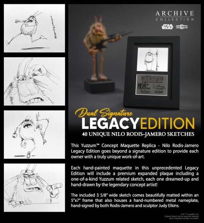 Star Wars: Return of the Jedi Archive Collection Yuzzum (Legacy Edition) Limited Edition Concept Maquette Replica Gallery Image 8