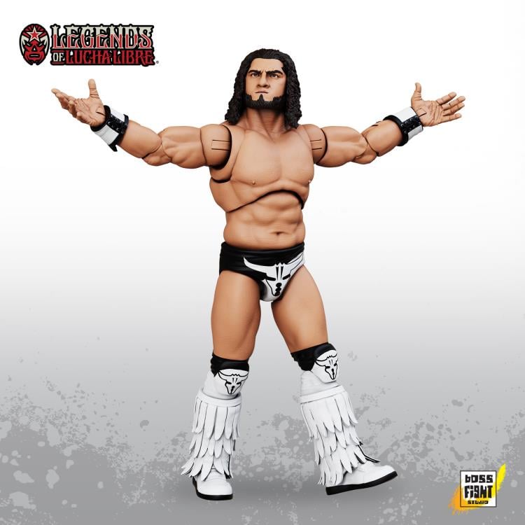 Legends of Lucha Libre Rush El Toro Blanco Premium Collector Action Figure Gallery Image 4