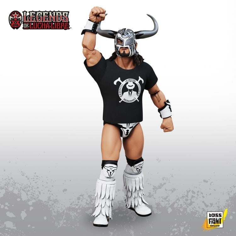 Legends of Lucha Libre Rush El Toro Blanco Premium Collector Action Figure Gallery Image 3