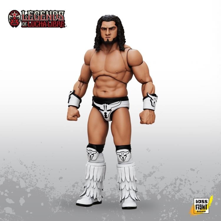 Legends of Lucha Libre Rush El Toro Blanco Premium Collector Action Figure Gallery Image 5