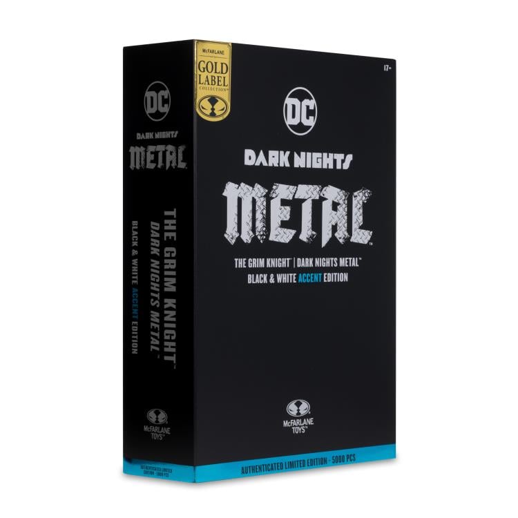 Dark Nights: Metal DC Multiverse The Grim Knight BBTS Exclusive Limited Black & White Accent Edition Figure Gallery Image 14