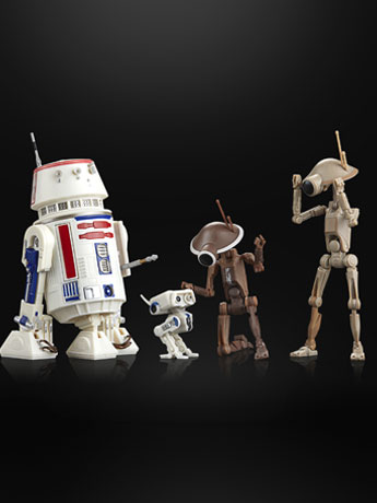 Star Wars: The Black Series R5-D4, BD-72 & Pit Droids Figure Set (The Mandalorian) Gallery Image 2
