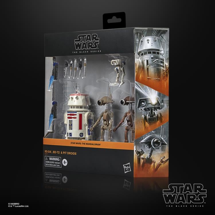 Star Wars: The Black Series R5-D4, BD-72 & Pit Droids Figure Set (The Mandalorian) Gallery Image 17