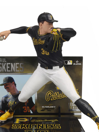 MLB SportsPicks Paul Skenes (Pittsburgh Pirates) 7" Posed Figure Gallery Image 2