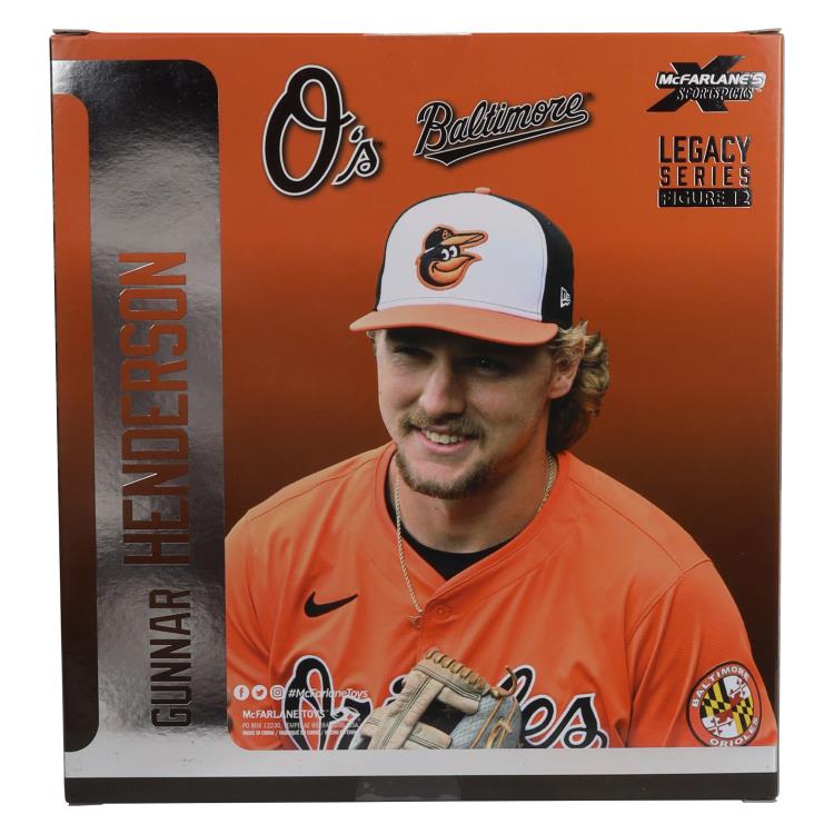 MLB SportsPicks Gunnar Henderson (Baltimore Orioles) 7" Posed Figure Gallery Image 8