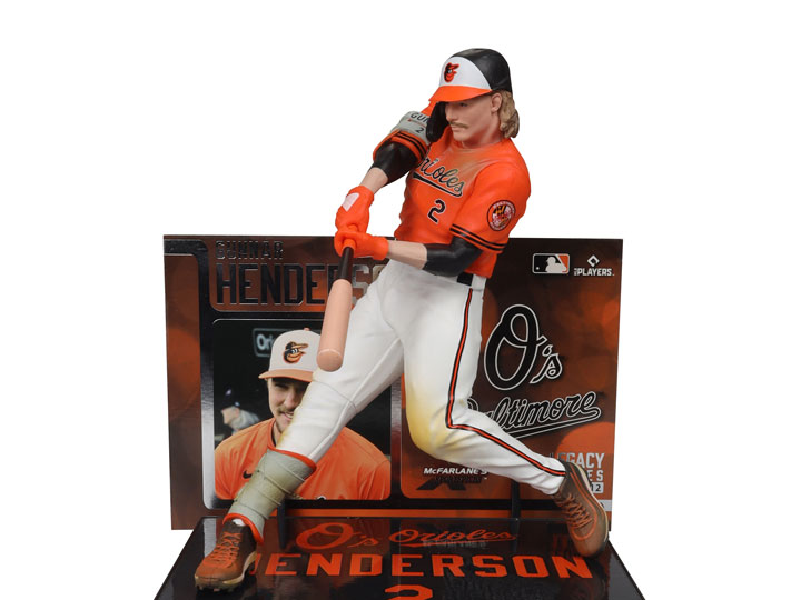 MLB SportsPicks Gunnar Henderson (Baltimore Orioles) 7" Posed Figure Gallery Image 1