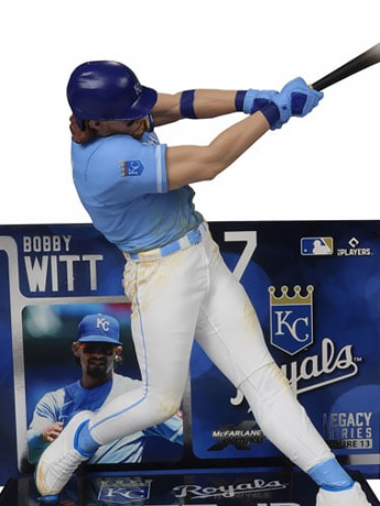 MLB SportsPicks Bobby Witt Jr. (Kansas City Royals) 7" Posed Figure Gallery Image 2