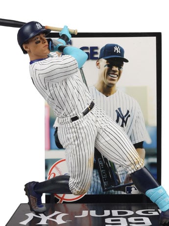 MLB SportsPicks Aaron Judge (New York Yankees) Silver Slugger Trophy Boxed Set Gallery Image 2
