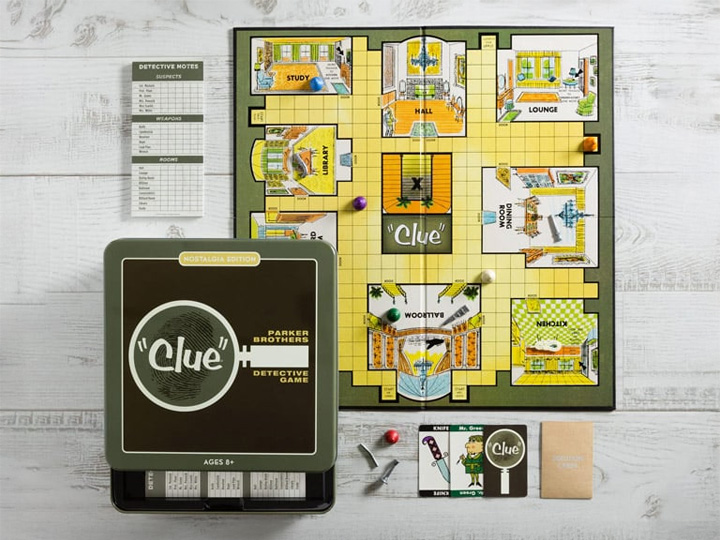 Clue Nostalgia Edition Collectible Tin Game Gallery Image 1