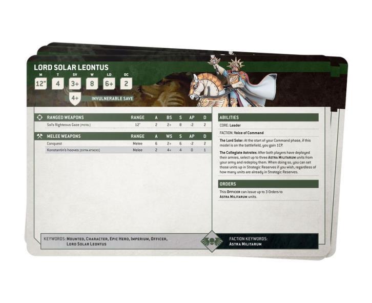 Warhammer 40,000: Astra Militarum Datasheet Cards Gallery Image 4