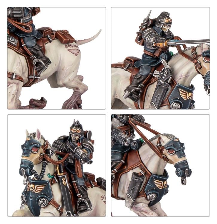 Warhammer 40,000 Astra Militarum Death Riders Citadel Miniatures Set Gallery Image 7