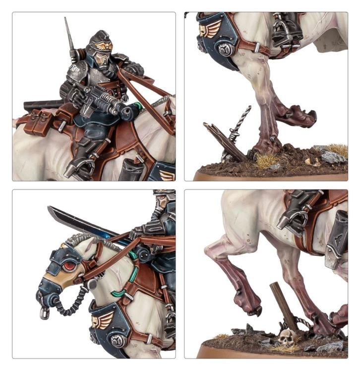 Warhammer 40,000 Astra Militarum Death Riders Citadel Miniatures Set Gallery Image 8