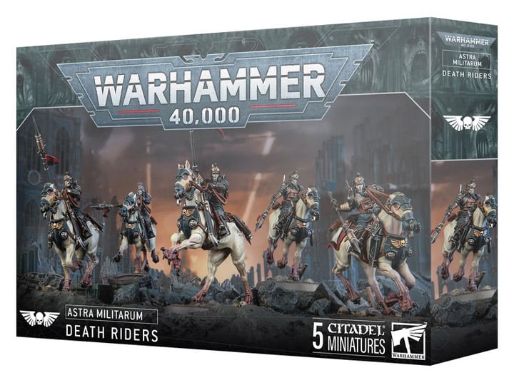 Warhammer 40,000 Astra Militarum Death Riders Citadel Miniatures Set Gallery Image 1