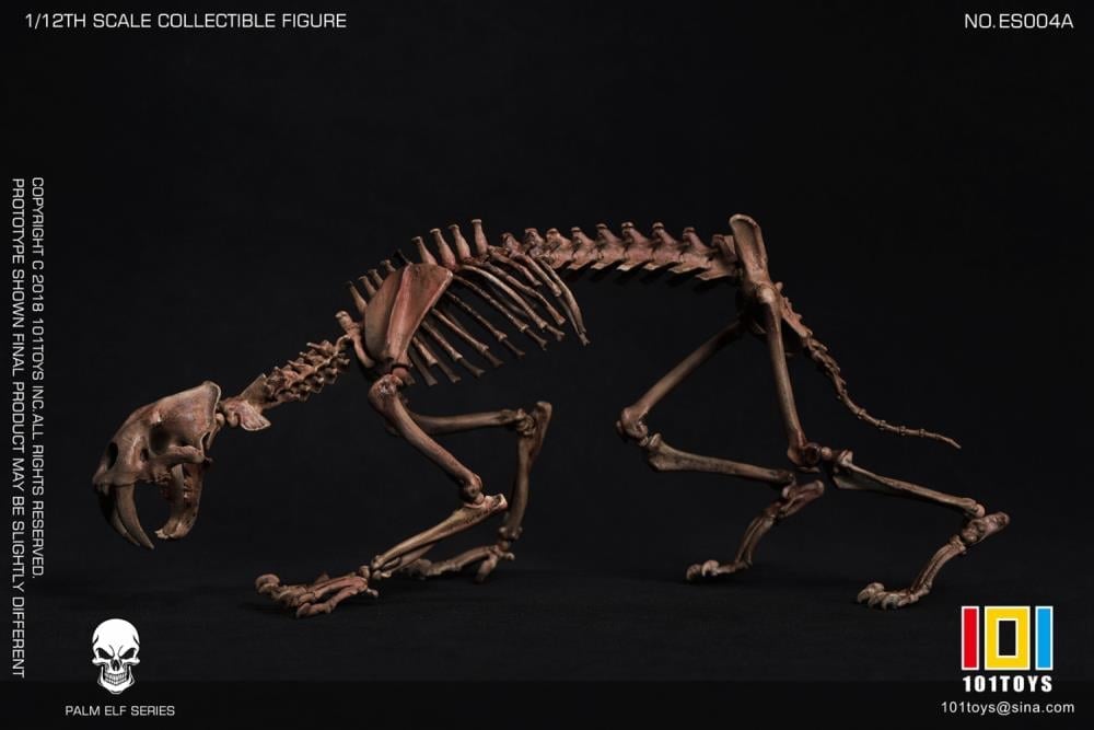 Palm Elf Series Skeleton Saber-toothed Tiger (Original Color Ver.) 1/12 Scale Action Figure (With Bonus) Gallery Image 4
