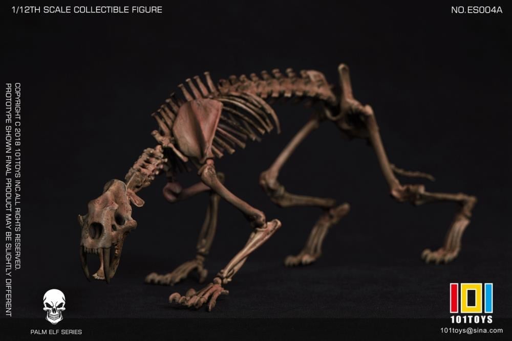 Palm Elf Series Skeleton Saber-toothed Tiger (Original Color Ver.) 1/12 Scale Action Figure (With Bonus) Gallery Image 3