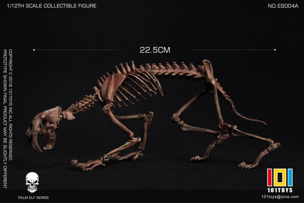 Palm Elf Series Skeleton Saber-toothed Tiger (Original Color Ver.) 1/12 Scale Action Figure (With Bonus) Gallery Image 5