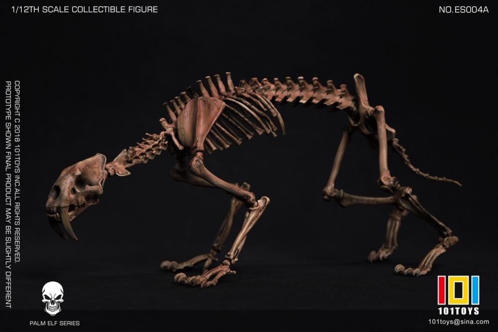 Palm Elf Series Skeleton Saber-toothed Tiger (Original Color Ver.) 1/12 Scale Action Figure (With Bonus) Gallery Image 6