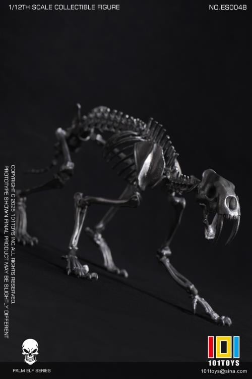 Palm Elf Series Skeleton Saber-toothed Tiger (Silver Ver.) 1/12 Scale Action Figure (With Bonus) Gallery Image 9