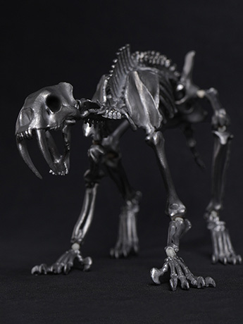 Palm Elf Series Skeleton Saber-toothed Tiger (Silver Ver.) 1/12 Scale Action Figure (With Bonus) Gallery Image 2