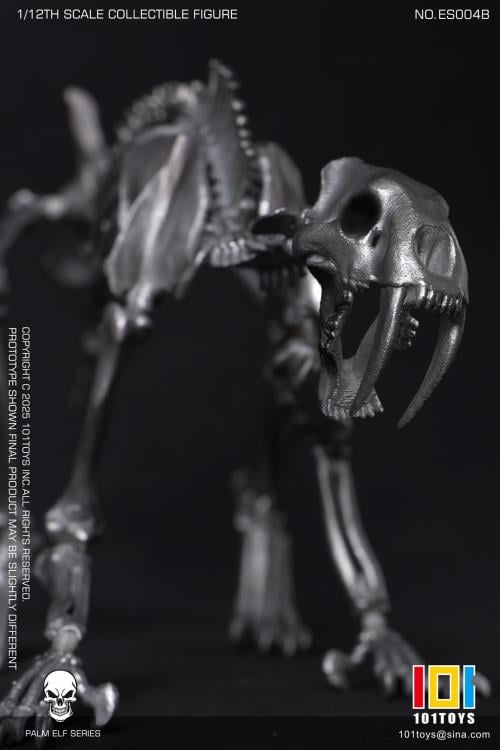 Palm Elf Series Skeleton Saber-toothed Tiger (Silver Ver.) 1/12 Scale Action Figure (With Bonus) Gallery Image 7