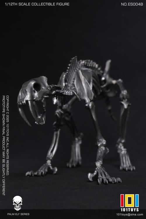 Palm Elf Series Skeleton Saber-toothed Tiger (Silver Ver.) 1/12 Scale Action Figure (With Bonus) Gallery Image 8