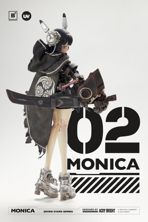 【Acky Bright直筆サイン付き】02 MONICA underverse Acky Bright Seven Stars Series No. 2 Monica 1/6 Scale Action Figure