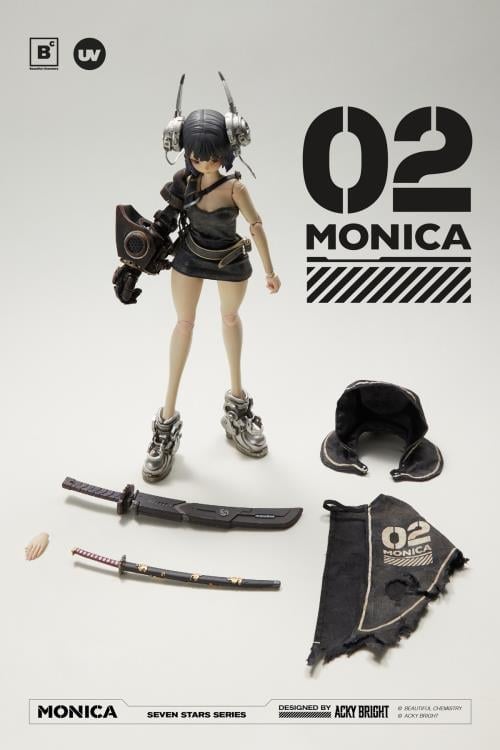 【新品未開封】Acky Bright 02 MONICA 可動フィギュア Acky Bright Seven Stars Series No. 2 Monica 1/6 Scale Action Figure