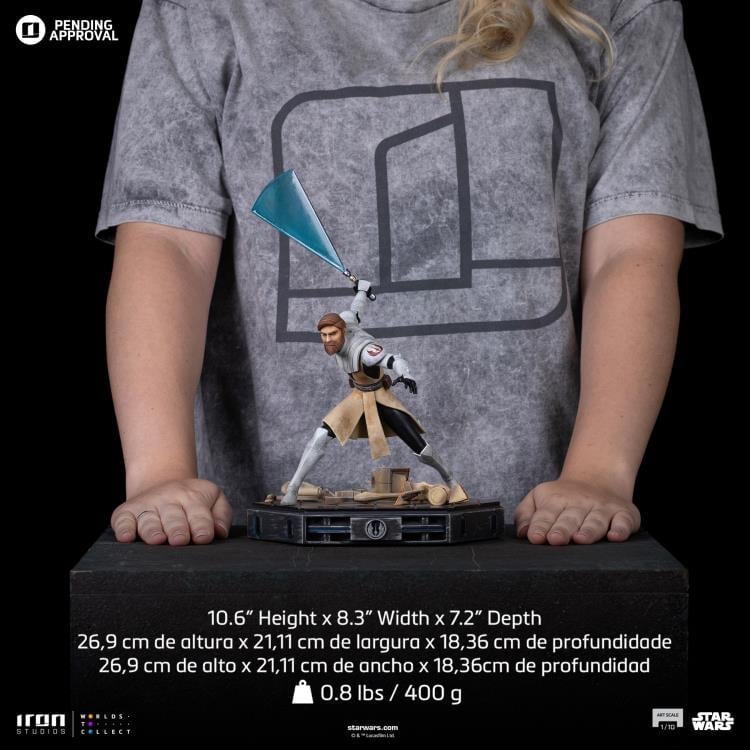 Star Wars: The Clone Wars Obi-Wan Kenobi 1/10 Art Scale Limited Edition Statue Gallery Image 15