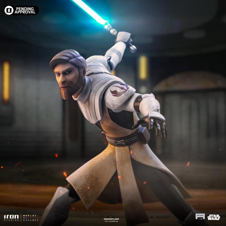 Star Wars: The Clone Wars Obi-Wan Kenobi 1/10 Art Scale Limited Edition Statue Gallery Image 4