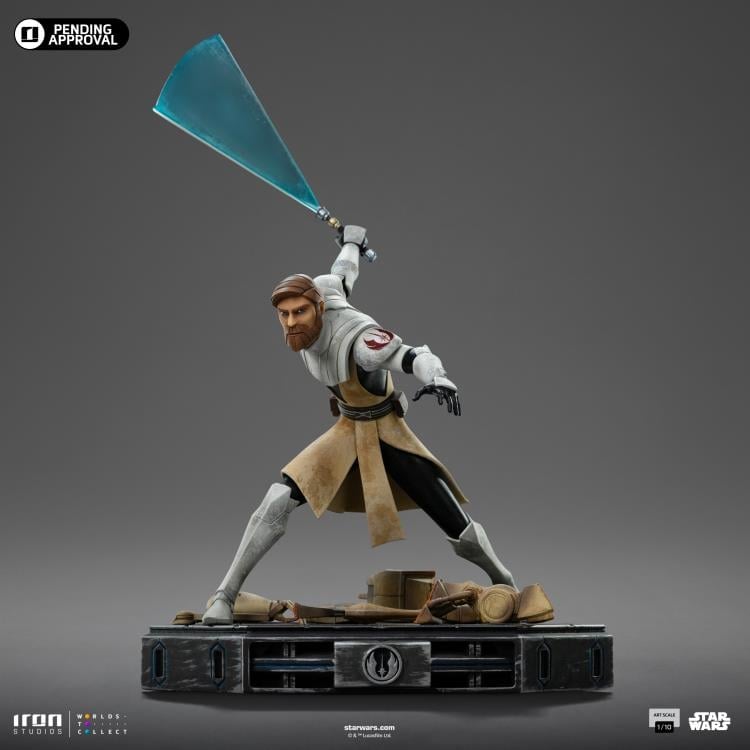 Star Wars: The Clone Wars Obi-Wan Kenobi 1/10 Art Scale Limited Edition Statue Gallery Image 10
