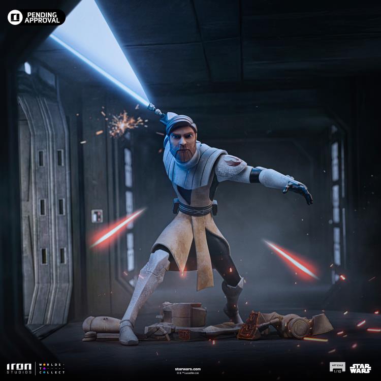 Star Wars: The Clone Wars Obi-Wan Kenobi 1/10 Art Scale Limited Edition Statue Gallery Image 3