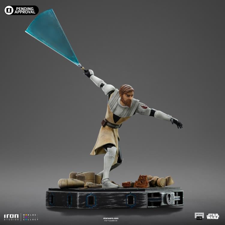 Star Wars: The Clone Wars Obi-Wan Kenobi 1/10 Art Scale Limited Edition Statue Gallery Image 13