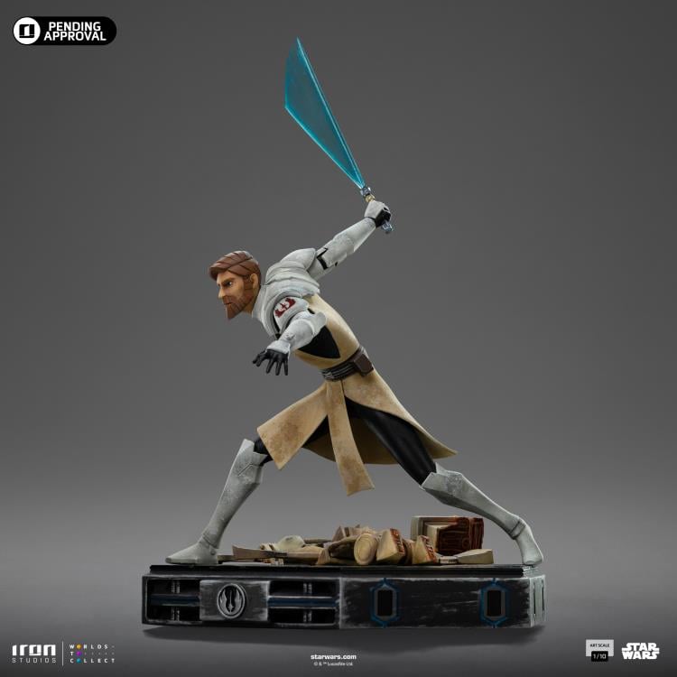 Star Wars: The Clone Wars Obi-Wan Kenobi 1/10 Art Scale Limited Edition Statue Gallery Image 11