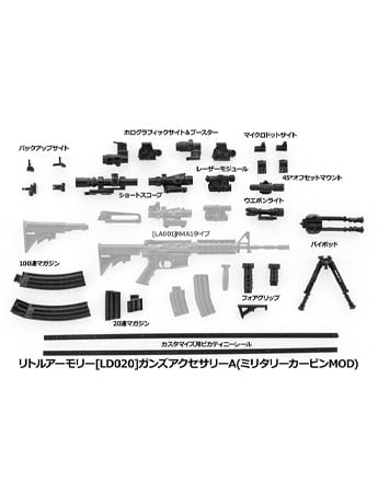 Little Armory LD020 Gun Accessories A 1/12 Scale Accessory Set Gallery Image 2