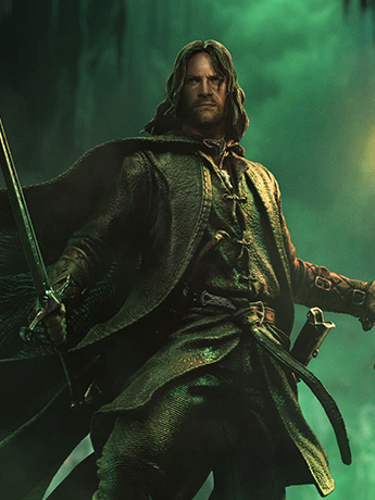 The Lord of the Rings Aragorn Unleashed 1/10 Art Scale Limited Edition Statue Gallery Image 2