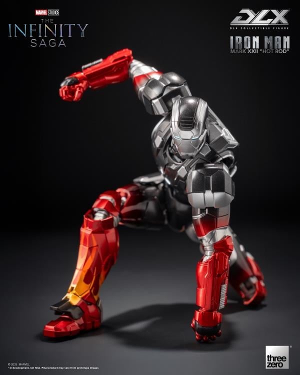 Marvel: The Infinity Saga DLX Iron Man Mark 22 (Hot Rod) 1/12 Scale Action Figure Gallery Image 8