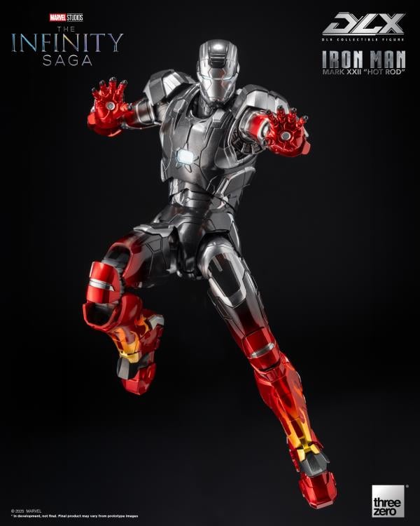 Marvel: The Infinity Saga DLX Iron Man Mark 22 (Hot Rod) 1/12 Scale Action Figure Gallery Image 10
