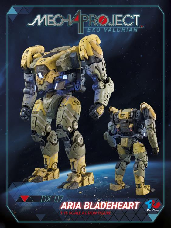 Mecha Project EXO-Valcrian DX-07 Aria Bladeheart 1/18 Scale Action Figure Gallery Image 3