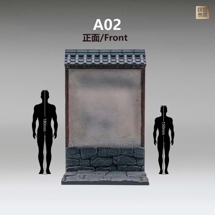 Ancient City Low Temple Wall (A01+A02) Diorama Base Set Gallery Image 13