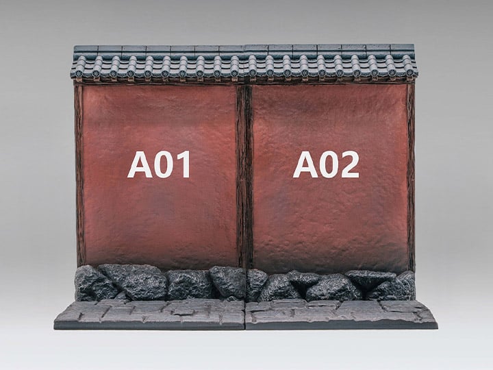 Ancient City Low Temple Wall (A01+A02) Diorama Base Set Gallery Image 1