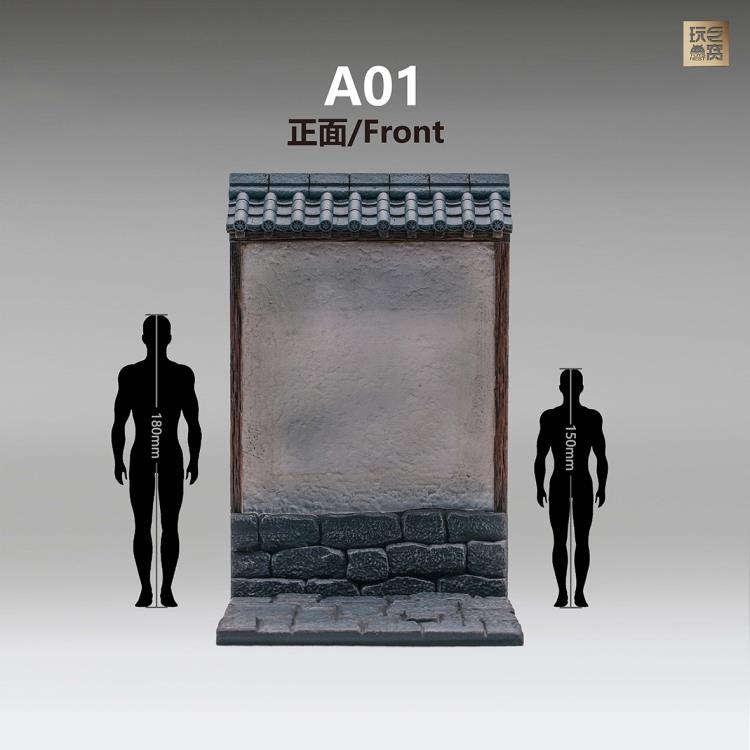 Ancient City Low Temple Wall (A01+A02) Diorama Base Set Gallery Image 7