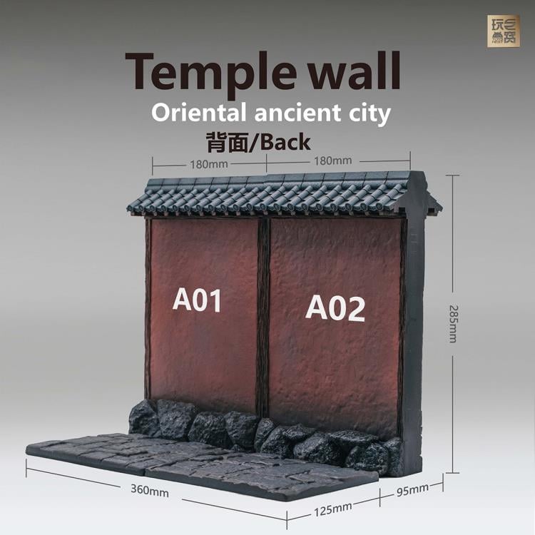 Ancient City Low Temple Wall (A01+A02) Diorama Base Set Gallery Image 5