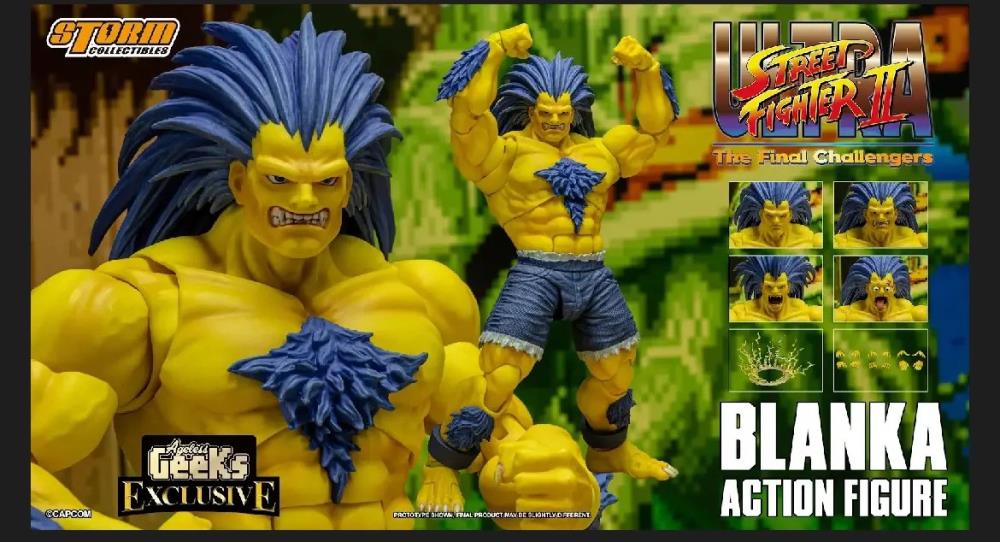 Ultra Street Fighter II: The Final Challengers Blanka (Player 2 Ver.) 1/12 Scale Action Figure Gallery Image 3