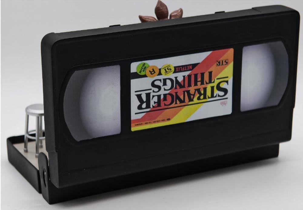 Stranger Things VHS Stars Eleven and Demogorgon VHS Tape Diorama
