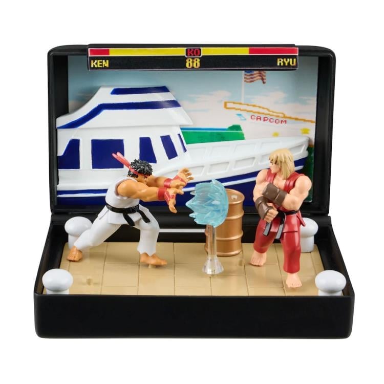 Street Fighter II Console Heroes Ken Stage (Genesis) Cartridge Diorama Gallery Image 7