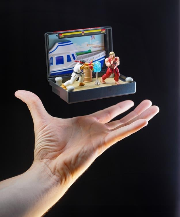 Street Fighter II Console Heroes Ken Stage (Genesis) Cartridge Diorama Gallery Image 3