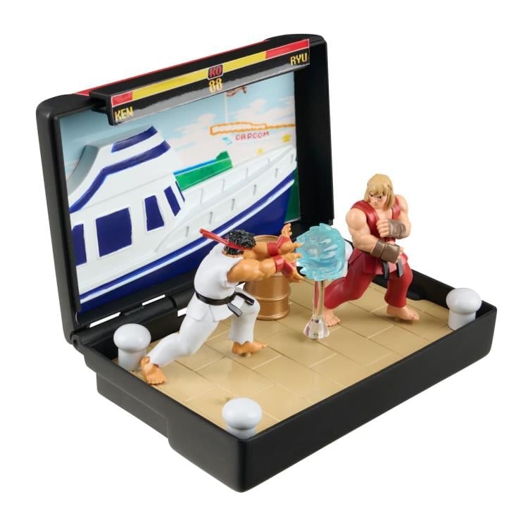 Street Fighter II Console Heroes Ken Stage (Genesis) Cartridge Diorama Gallery Image 8