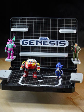 Sega Genesis Console Heroes Final Boss Bundle Console Diorama Gallery Image 2